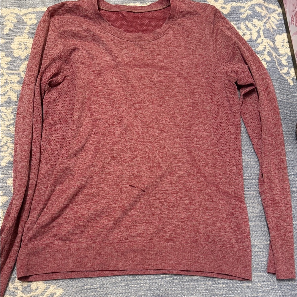 Lululemon Pink Long Sleeve Shirt